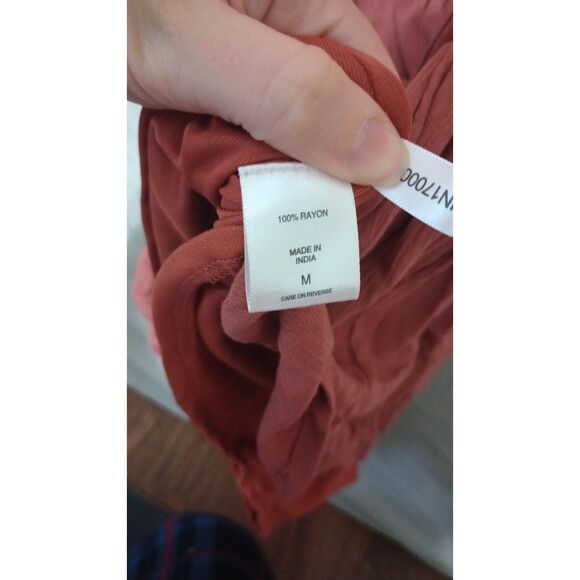 NY & C Lace Romper Sz M Nwt Blush Preppy Beach Tie Front Boho Tassel - Picture 5 of 9